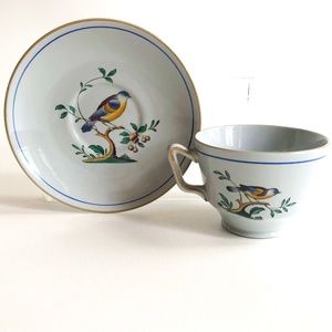 Set Teacup & Saucer Spode Queen's Bird England
